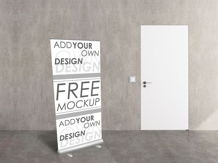 Free Roll-up mockup